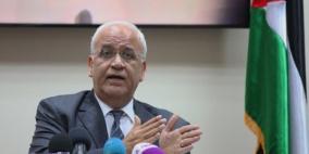 عريقات يطلع وفدا أميركيا على آخر التطورات والمستجدات السياسية