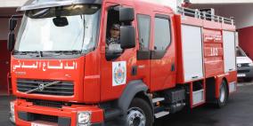 اندلاع حريق في تجمع للمركبات وقطع الغيار بالظاهرية جنوب الخليل