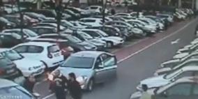 بالفيديو .. اعتداء على سيدة وسرقة سيارتها وطفلها في المقعد الخلفي