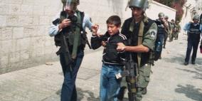 الاحتلال اعتقل (50) قاصراً خلال شهر آب من محافظة الخليل