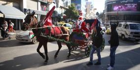 بابا نويل اليوم في مدينة رام الله