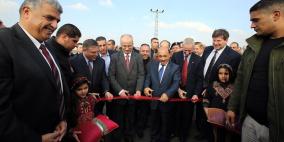 الحمد الله يفتتح طريق قباطية - الجلمة في جنين