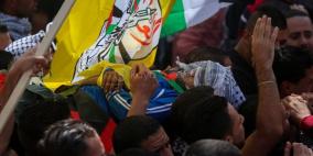 الألاف يشيعون جثمان الشهيد الطفل أحمد شراكة