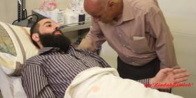 الاسير الصفدي خارج القضبان اثناء فحصه و استقباله في المشفى