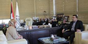 مدير عام الصحة في رام الله والبيرة يلتقي د. غنام ويطلعها على وضع القطاع الصحي