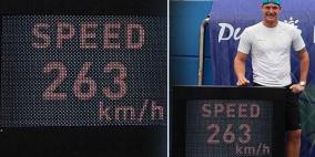 لاعب مغمور يسجل أسرع إرسال في تاريخ التنس