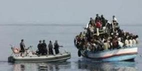 مهاجرة تضع مولودها خلال عملية انقاذ في البحر