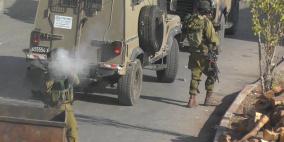 مخبم عسكر: إصابة عدد من المواطنين بالرصاص المطاطي والغاز المدمع