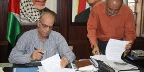 بلدية نابلس توقع اتفاقية مشروع الري التجريبي الأول