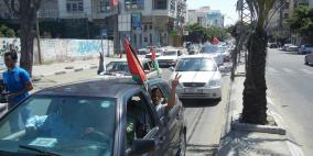 صور.. غزة: مسيرة سيارات ضمن فعاليات التضامن مع الأسرى