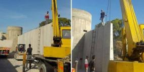 جدار فصل يحاصر مخيم عين الحلوة للاجئين الفلسطينيين في لبنان