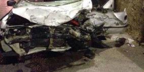 بالصور: وفاة اربعة اشخاص في حادث سير غرب رام الله