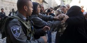 اعتقال سيدة مقدسية اثناء دخولها المسجد الأقصى
