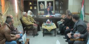 محافظ طولكرم اللواء د. كميل يستقبل وفداً من اهالي رامين