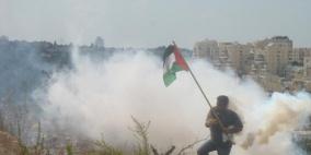 إصابة العشرات بالاختناق في مسيرة بلعين الأسبوعية.