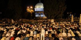 صلاة التراويح في المسجد الاقصى المبارك