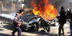 شهيدان  في قصف اسرائيلي لسيارة بغزة