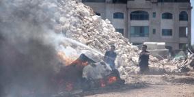 حريق كبير في المصايف برام الله والاطفائية تسيطر عليه