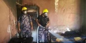 شمعة تتسبب باحتراق منزل شمال طولكرم