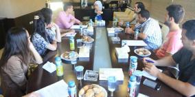 غنام تستقبل مؤازري المركز الفلسطيني