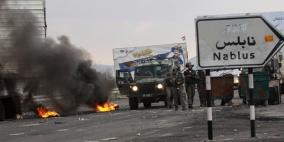 إصابة 14 مواطن في مواجهات شرق نابلس