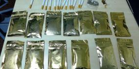 القبض على شخص بحوزته كمية من المخدرات في نابلس