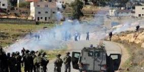 إصابة العشرات بالاختناق في مسيرة النبي صالح