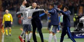 احتفالية رونالدو وزيدان تخطف الانظار..احتفال العملاقة