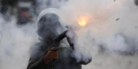 إصابة العديد من المواطنين بحالات الاختناق خلال مواجهات جنوب جنين