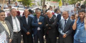 وقفة تضامنية مع الأسير المضرب محمد علان وسط الخليل