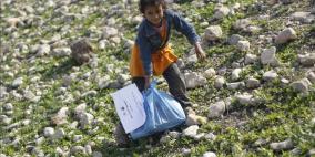 حملة اغاثة اطفال وأهالي الاغوار الفلسطينية