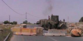 قوات الاحتلال تعيد فتح شارع رام الله- الجلزون بعد اغلاق دام اكثر من شهر