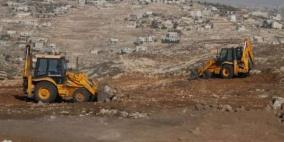 بلدية الاحتلال تشق طريقاً سريعاً في قلب بيت صفافا