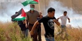 إصابة فتى بجروح والعشرات بالاختناق في مسيرة بلعين