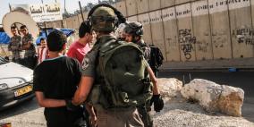 بعض الشبان الذي تم اعتقالهم عند محاولتهم دخول القدس عبر جدار الفصل العنصري  لاحياء ليلة القدر في المسجد الاقصى