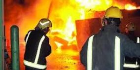 خمس إصابات في حريق منزل بخان يونس