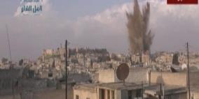 قوات المعارضة السورية تدمر القصر العدلي في حلب