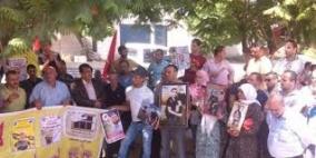 جنين: وقفة تضامنية مع الأسرى المضربين والمرضى