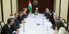 الاجتماع الأول للحكومة الفلسطينية الجديدة بحضور الرئيس محمود عباس