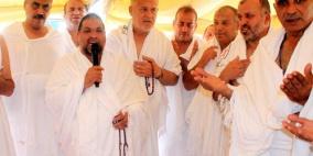 ادعيس يتفقد حجاج فلسطين على جبل عرفة