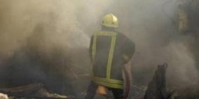 حريق في مزرعة دجاج شمال نابلس