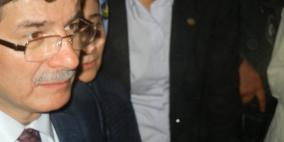 وزير الخارجية التركي أحمد داود أوغلو في غزة