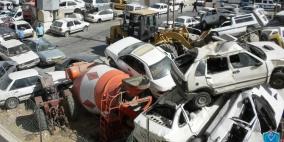 اتلاف 50 مركبة في الخليل