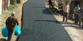 بلدية طولكرم تقوم بتعبيد طرق داخلية وسط المدينة