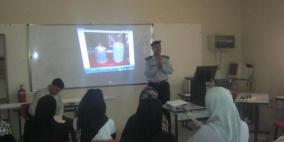 الدفاع المدني ينظم محاضرة حول مخاطر الغاز المنزلي في مدرسة الاصمعي بطولكرم