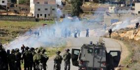 اصابة العشرات في مواجهات بالضفة