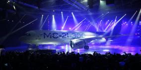 مراسم تقديم طائرة الركاب من طراز MS-21 في مصنع الطائرات التابع لشركة "إيركوت"