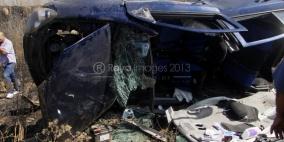 8 إصابات في حادث سير قرب مخيم الجلزون