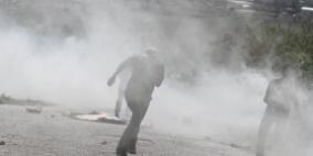 اصابة شاب برصاصة في عينه خلال مواجهات شرق بيت لحم