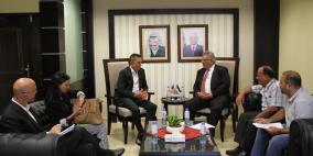 رئيس سلطة المياه يبحث مع الوكالة الامريكية قضايا تختص بتحسين قطاع المياه